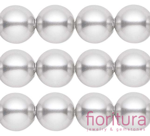PERŁA SZKLANA KULA 4 MM KOLOR SREBRNY