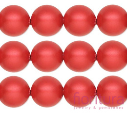 PERŁA SZKLANA KULA 4MM KOLOR CIEMNY CZERWONY