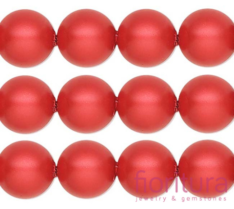 PERŁA SZKLANA KULA 4MM KOLOR CIEMNY CZERWONY
