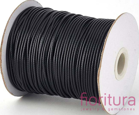 SZNUREK JUBILERSKI NYLONOWY 1,5MM KOLOR BLACK