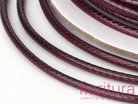 SZNUREK JUBILERSKI NYLONOWY 0,5MM KOLOR COCONUT BROWN RED