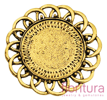 BAZA ZAWIESZKI KOŁO 30MM KOLOR ANTYCZNE ZŁOTO