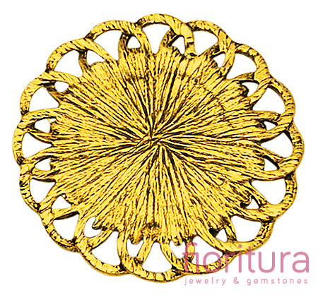 BAZA ZAWIESZKI KOŁO 30MM KOLOR ANTYCZNE ZŁOTO