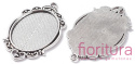 BAZA ZAWIESZKI OWAL 40x30 KOLOR STARE SREBRO