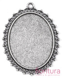 BAZA ZAWIESZKI OWAL 40x30 KOLOR STARE SREBRO
