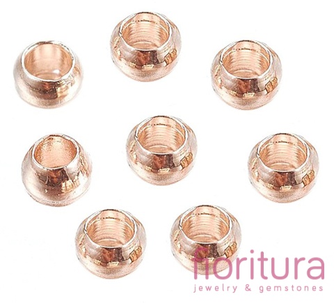 KULECZKI ZACISKOWE 2MM KOLOR ROSE GOLD