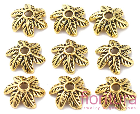 NAKŁADKA 11x10x5MM KOLOR ANTYCZNE ZŁOTO