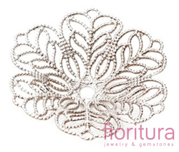 NAKŁADKA FILIGRANOWA AŻUROWA 28X5MM KOLOR STARE SREBRO