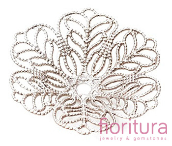 NAKŁADKA FILIGRANOWA AŻUROWA 28X5MM KOLOR STARE SREBRO