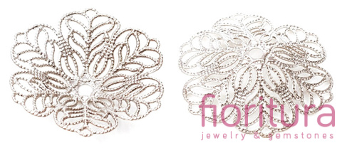 NAKŁADKA FILIGRANOWA AŻUROWA 28X5MM KOLOR STARE SREBRO