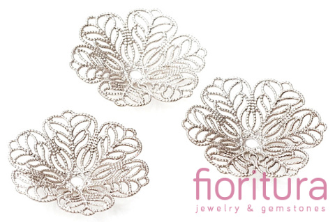 NAKŁADKA FILIGRANOWA AŻUROWA 28X5MM KOLOR STARE SREBRO