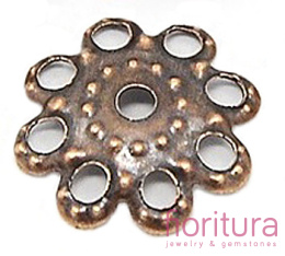 NAKŁADKA FILIGRANOWA 10x1,5MM KOLOR MIEDZIANY