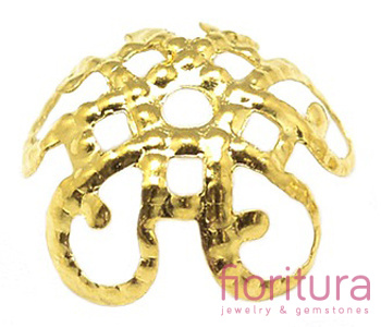 NAKŁADKA FILIGRANOWA 7,5x5MM KOLOR ZŁOTY