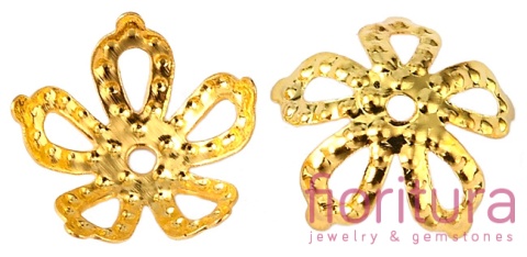 NAKŁADKA FILIGRANOWA 8x3MM KOLOR ZŁOTY