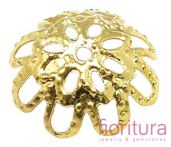 NAKŁADKA FILIGRANOWA 10x3MM KOLOR ZŁOTY