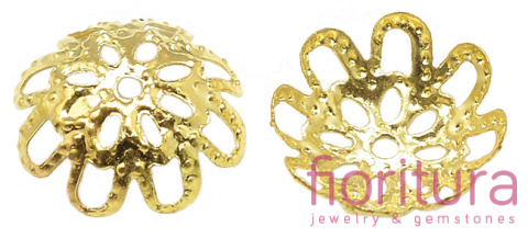 NAKŁADKA FILIGRANOWA 10x3MM KOLOR ZŁOTY