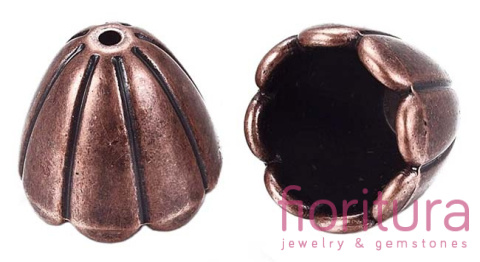 NAKŁADKA STOŻEK 18X15,5MM KOLOR MIEDZIANY