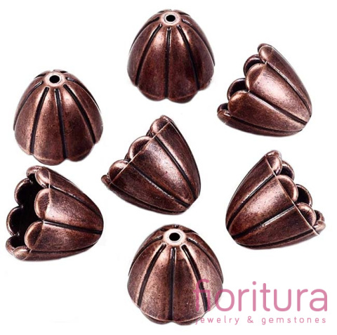 NAKŁADKA STOŻEK 18X15,5MM KOLOR MIEDZIANY