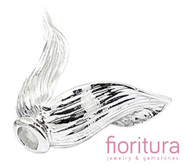 NAKŁADKA KWIAT OK.13x18,5x8,5MM KOLOR STARE SREBRO