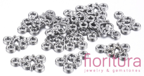 PODSTAWA KOLCZYKA, ROZDZIELACZ 15x11x2MM KOLOR CZARNY