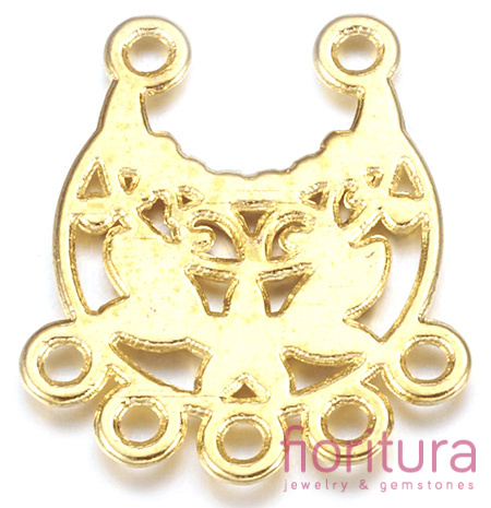 PODSTAWA KOLCZYKA, ROZDZIELACZ 23x20x2,5MM KOLOR ZŁOTY