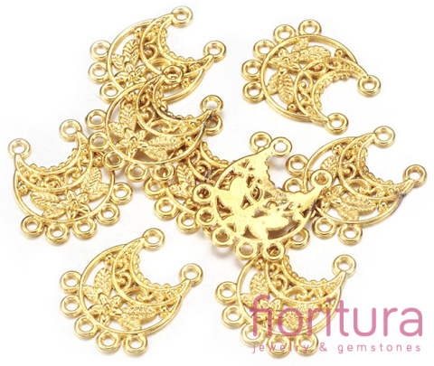 PODSTAWA KOLCZYKA, ROZDZIELACZ 23x20x2,5MM KOLOR ZŁOTY