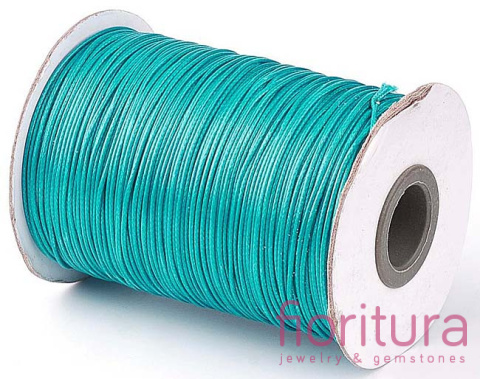 SZNUREK JUBILERSKI NYLONOWY 1MM KOLOR DARK TURQUOISE