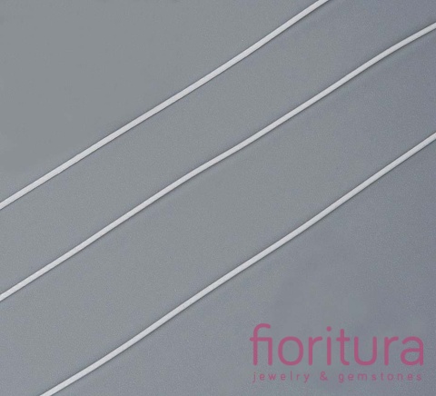 SZNUREK JUBILERSKI NYLONOWY 1MM KOLOR WHITE