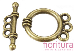 ZAPIĘCIE PRZEKŁADKOWE ROZDZIELACZ NA TRZY 18x14x3,5MM KOLOR STARE ZŁOTO