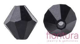 KORALIKI AKRYLOWE BICON 5MM KOLOR5MM KOLOR CZARNY