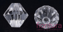 KORALIKI AKRYLOWE BICON 5MM KOLOR CRYSTAL TRANSPARENT