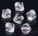 KORALIKI AKRYLOWE BICON 5MM KOLOR CRYSTAL TRANSPARENT