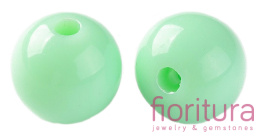KORALIKI AKRYLOWE KULA 10MM KOLOR AQUAMARINE OPAQUE NR A05