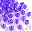 KORALIKI AKRYLOWE KULA 10MM KOLOR BLUE VIOLET TRANSPARENT NR 748