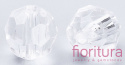 KORALIKI AKRYLOWE KULA FASETOWANA 6MM KOLOR CRYSTAL TRANSPARENT NR V01