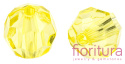 KORALIKI AKRYLOWE KULA FASETOWANA 6MM KOLOR YELLOW TRANSPARENT NR V21