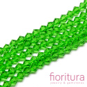 KORALIKI KRYSZTAŁOWE FASETOWANE BICON 6MM KOLOR SPRING GREEN