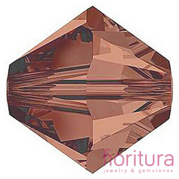 KORALIKI KRYSZTAŁOWE FASETOWANE BICON 6MM KOLOR MEDIUM VIOLET RED