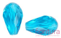 KORALIKI KRYSZTAŁOWE KROPLA FASETOWANA 15x10MM KOLOR DEEP SKY BLUE