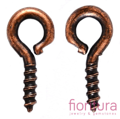 KRAWATKA WKRĘT Z OCZKIEM 8x4MM KOLOR MIEDZIANY