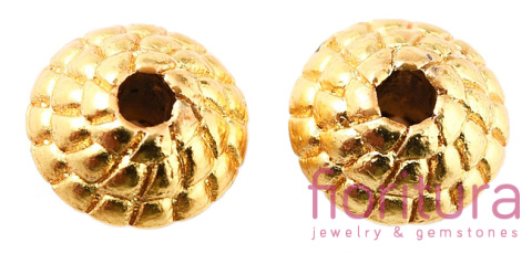 PRZEKŁADKA OZDOBNA DYSK 7x5MM KOLOR ZŁOTY MAT