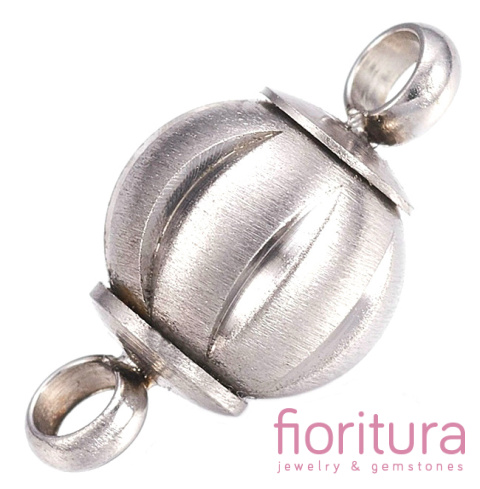 ZAPIĘCIE MAGNETYCZNE KULA 19x10MM STAL NIERDZEWNA SATYNOWANA
