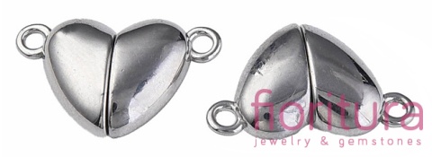ZAPIĘCIE MAGNETYCZNE SERCE 11x17x5MM STAL NIERDZEWNA