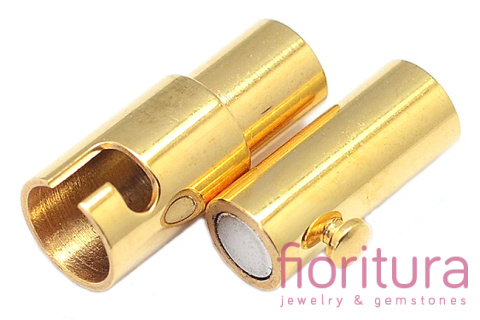 ZAPIĘCIE MAGNETYCZNE DO WKLEJANIA Z BLOKADĄ KOLUMNA 3MM STAL NIERDZEWNA PLATEROWANA