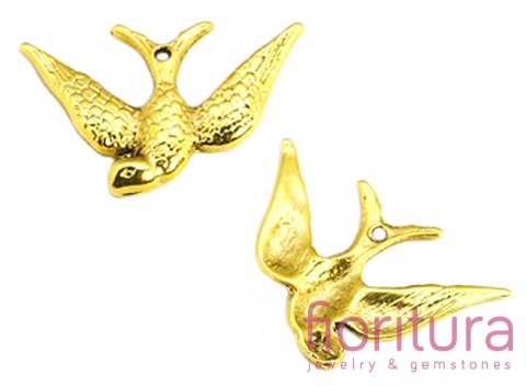 ZAWIESZKA PTAK 25x17x2MM KOLOR ANTYCZNE ZŁOTO