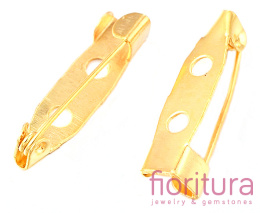 BAZA BROSZKI ZAPIĘCIE 20x5x5MM KOLOR ZŁOTY