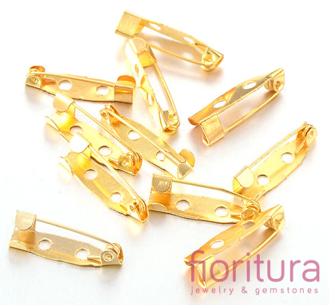 BAZA BROSZKI ZAPIĘCIE 20x5x5MM KOLOR ZŁOTY