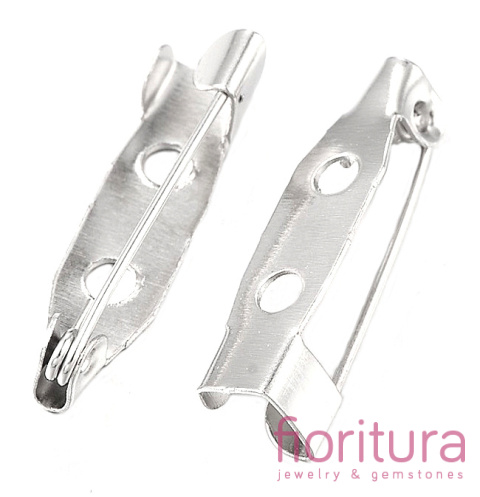 BAZA BROSZKI ZAPIĘCIE 20x5x5MM KOLOR STARE SREBRO