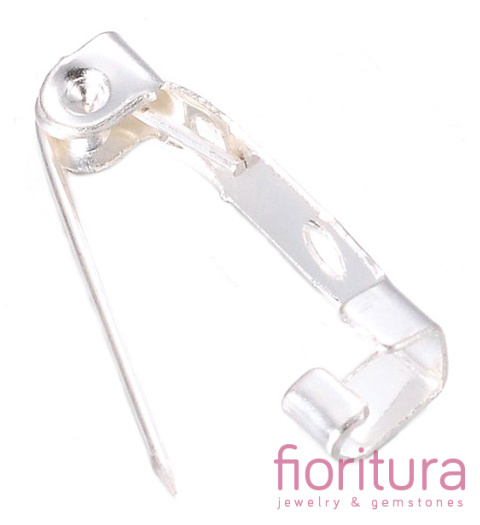 BAZA BROSZKI ZAPIĘCIE 20x5x5MM KOLOR SREBRNY