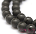 KAMIEŃ NATURALNY AGAT CZARNY MAT KULA 8MM SZNUR